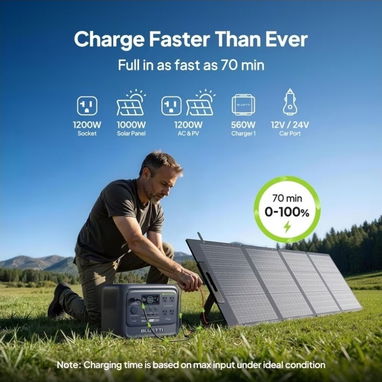 🔋 ¡Estación de Energía Portátil BLUETTI Elite 100! ⚡ - 3/5