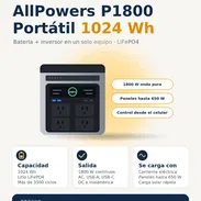 ⚡ Estación de Energía AllPowers P1800 – 1024 Wh ⚡ - Img 57690593