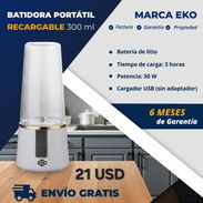 Batidora portátil recargable de 300 ml - Img 52171929