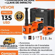 GATO ELÉCTRICO+COMPRESOR DE AIRE+LLAVE DE IMPACTO - Img 54935667