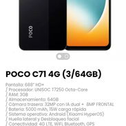 POCO C71 4G (3/64GB). Batería: 5000 mAh, 15W carga rápida - Img 55248074