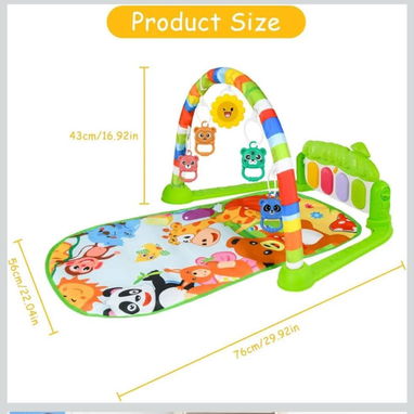 Gimnasio De Juegos Para Bebes. Incluye Manta de Juego. Piano con 3 Sonidos. Arco con 5 Accesorios colgantes. Nuevo! 0km! - Img 119232384