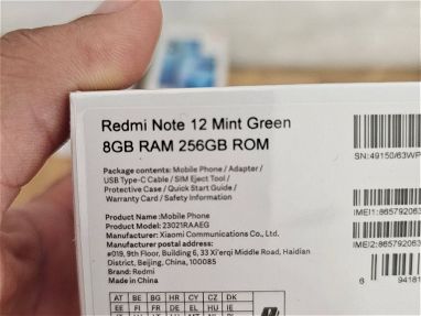 Xiaomi Redmi Note 12 6.67" 48MP 4Gb/128Gb Dual sellado en caja + 52905231 - Img 58727483