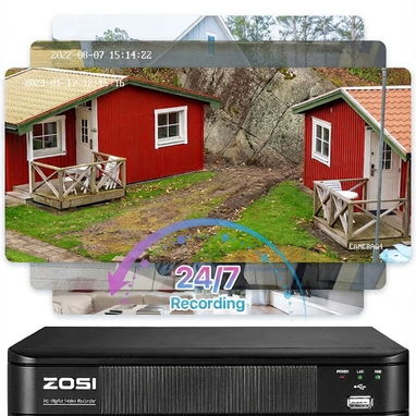 🔒 Sistema de Cámaras de Seguridad ZOSI H.265+ Full HD 1080P 🌐 - 3/9