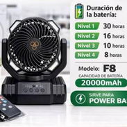 Ventilador recargable f8 - Img 55896183