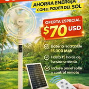 Ventilador con panel solar - Img 55686228