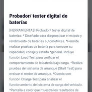 Probador/ tester digital de baterías: - Img 56850178