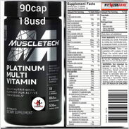 Multivitaminas Platinum Muscletech 90 caps 54600765 FITNESSARMY - Img 45627535