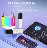 Máquina de Karaoke Portátil Mini con luces LED - Img 48721504