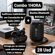 Audífonos Inalámbricos 1HORA con Cancelación de Ruido (ANC) AUT212 + Bocina Bluetooth 1 HORA BOC062, Entrega por un míni - Img 55182390