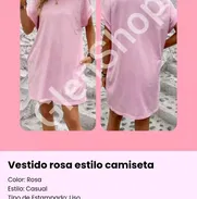 Vestidos XL, distintos modelos, abiertos, estampados, de camiseta - Img 48725608