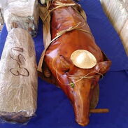 Cerdos y piernas asadas con comida criolla - Img 45446008