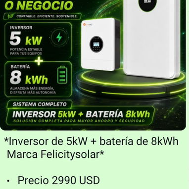 Kit solares con y sin instalación ver datos en las fotos, características y precios - Img 125215475