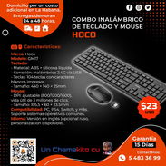 ⌨️ INALÁMBRICO ⌨️ SET DE MOUSE Y TECLADO INALÁMBRICO HOCO. MENSAJERÍA CON FACTURA Y GARANTÍA. TL 54833699 - Img 53381480