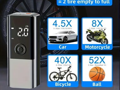 Mini Compresor automático, para motos, carros etc es totalmente inalámbrico!! - Img main-image-44542216