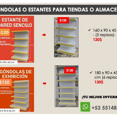 🛠️ ESTANTES PARA ALMACEN y GONDOLAS DE MERCADO - 7/10