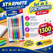 Set de 5 Portaminas 0.7 mm Starmate - Img 58117104