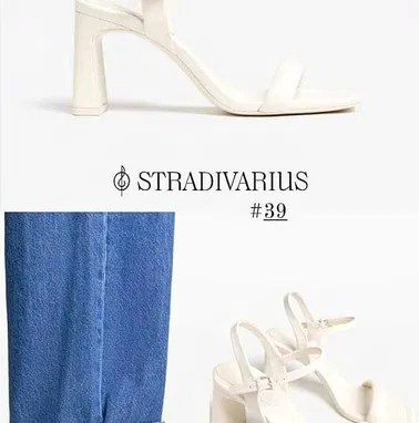Zapatos Blancos, Puntifinos. Tacón Cuadrado.Camisas Holgadas 52465450 - Img 76575166