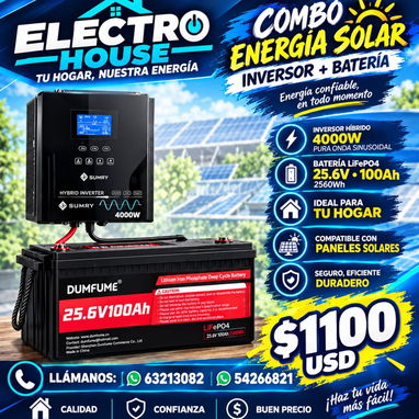 ESTACIONES DE ENERGIA , PANELES , INVERSORES Y BATERIAS - 6/10