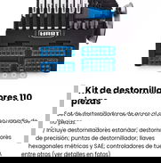 Kit de destornilladores 110 piezas. Con su soporte organizador para todas las piezas. Nuevo - Img 48085965