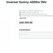 Inversor Sumry 4000w 110v nuevo en caja!!!! - Img 58235941