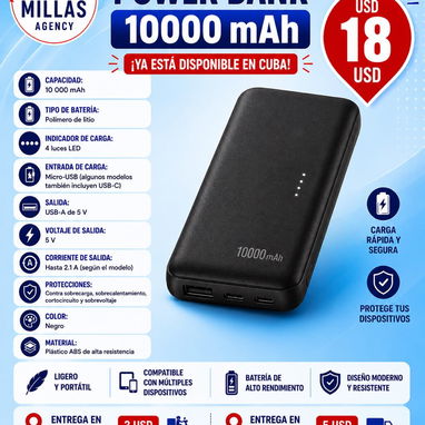 Combos de ventilador recargable mas power bank. - 3/5