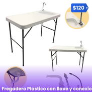 Fregadero Plastico con llave y conexiones - Img 58016085