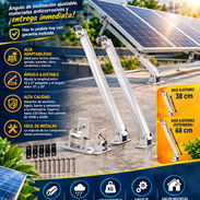 ☀️SOPORTES ☀️ REGULABLES PARA PANEL SOLAR. TENEMOS MENSAJERÍA CON FACTURA Y GARANTÍA. 📲 54833699 - Img 57855099