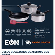🍲 Juego de calderos EÓN de aluminio de 5 piezas | Envío gratis 🚚 - Img 58256717