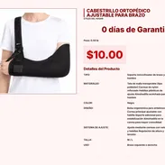 CABESTRILLO ORTOPÉDICO AJUSTABLE PARA BRAZO VPT#-0056 - Img 55218584