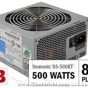 FUENTE DE PC SEASONIC 500Watt-70Amp 80 PLUS BRONZE|PFC|4 SATAS|Nueva-0KM. 5410-9151 - Img 41531177