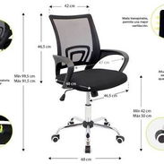 SILLAS EJECUTIVAS, DE ESCRITORIO, ERGONÓMICAS - Img 57089601