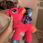 peluche de unicornio rosado , nuevo , peluche para niña , juguete de unicornio pony caballito - Img 56373853