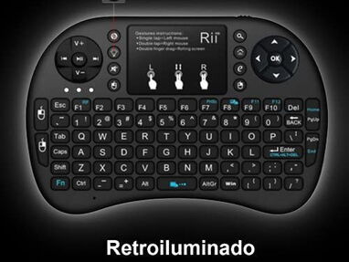 Mini teclado Retroiluminado inalámbrico con touchpad (ORIGINAL NEW) Rii i8+ -- 59103445 - Img 50950460