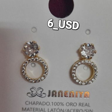 Finos Aretes _ Oro laminado - Img 120513507