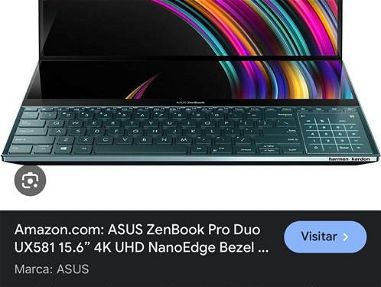 Asus Zenbook pro dúo (doble pantalla) i9 con 32 ram y pantalla oled 4K - Img 63946235