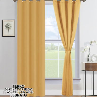 Cortina BlackOut 2 pzs Varios colores en fotos 26 USD - 5/10