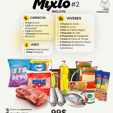 Combos de comida y aseo - 8/9