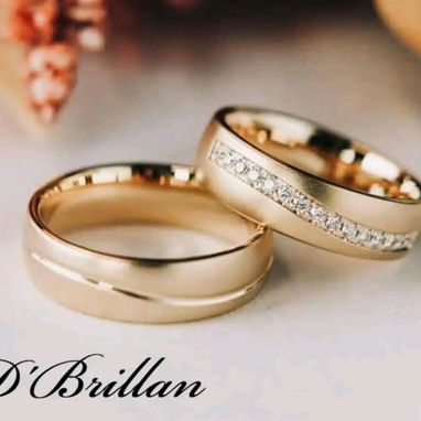 Anillos de matrimonio solamente D'Brillan casarse bodas - 8/10