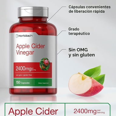 Vinagre de Sidra de Manzana 2400mg (150 píldoras) - 5/8