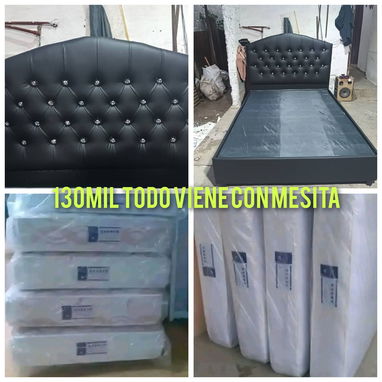 CAMAS CON COLCHON PRECIO EN LAS FOTOS INCLULLE ENTREGA INTERESADOS LLAMAR O ESCRIBIR AL WHATSAPP 51137664 - Img 120707610