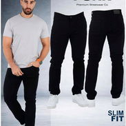 Pantalón negro de mezclilla de hombre. - Img 55825814