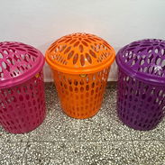 Cestos para ropa Miden 45cm de alto  Colores disponibles  ❤️Rojo 💚Verde 💙Azul 🩷Rosado 🧡Naranja  💜Morado  3000cup - Img 56741514