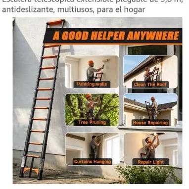 Escalera telescópica de 3 .02 y de 5 metros . - 3/3