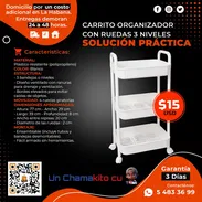 🛒 VERSATIL Y 🛒 CÓMODO. CARRITO ORGANIZADOR CON RUEDA. SERVICIO DE MENSAJERÍA CON FACTURA Y GARANTÍA. TL 54833699 - Img 55084534