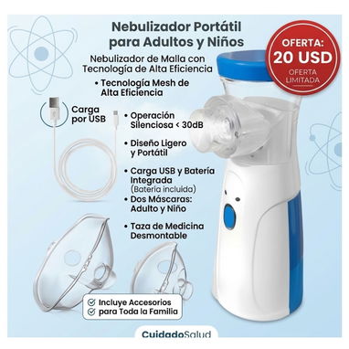 Equipo de electromasaje para pies y abdomen, nebulizador, powerbank, y ventilador de mano - 3/5