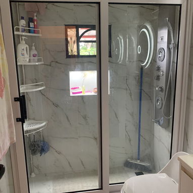 Marquetería de Aluminio y Cristal [ Puertas ,Ventanas ,Bajos de Mesetas ,Paños Fijos ,Mamparas de Baño entre otras cosas - 5/10