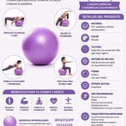 BALÓN DE YOGA INFLABLE CON SUPERFICIE ANTIDESLIZANTE, ENTREGA DE FACTURA. VARIEDAD DE ARTÍCULOS DEL HOGAR, EJERCICIOS.. - Img 54691991