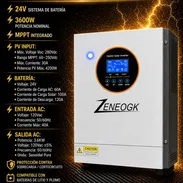 Inversor ZeneoGk 3.6 kw pico de 4.2kw   Bateria ZeneoGK de 8 kwh 2200 usd con🚗 110 y 220 v - Img 55643647
