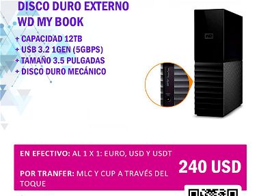 HDD WD My Book 12TB - 240USD | Nuevo a estrenar en caja - Img main-image-45423261